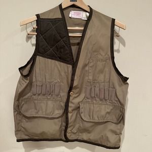 BEST Jim Catfish Hunter Endorsed Shooting Hunting Vest Khaki Large